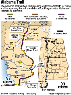 a 550-mile traverse of the state