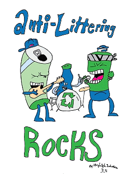 Bryleigh Johnson's award winning Anti Littering t-shirt_design